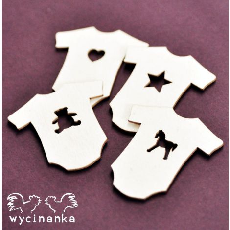 Tekturka Wycinanka Pierwsze kroczki - Ubranka, 4szt